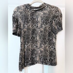 Claudia Richard Snakeskin Print Shirt
